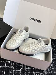 Chanel Shiny calfskin, calfskin & suede calfskin, white Sneakers - 3