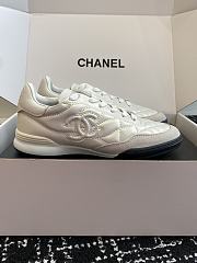 Chanel Shiny calfskin, calfskin & suede calfskin, white Sneakers - 5