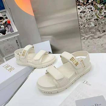 Dior Dioract Sandal White Lambskin