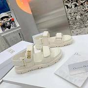 Dior Dioract Sandal White Lambskin - 4