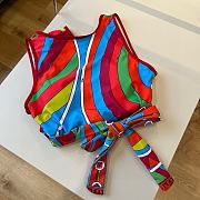 Pucci Iride open-back swimsuit in multicoloured - 6
