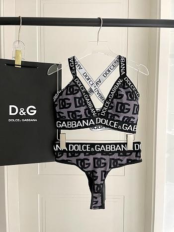 Dolce & Gabbana Neoprene Graffiti High-waist