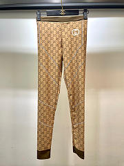 Gucci Brown GG Jacquard Yoga Set in Jersey - 4