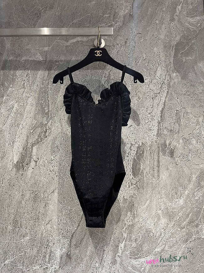 Chanel One Piece CC Logo Swimwear - 1