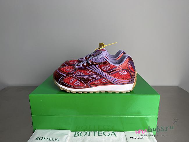 	 Bottega Veneta Men's Orbit Sneaker in Red - 1