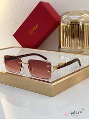 Cartier Rectangular Panthere Frameless Sunglasses - 2