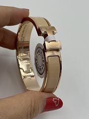 Hermes Clic H bracelet Creme 1.2cm - 3