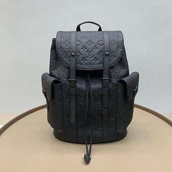 Louis Vuitton Christopher MM All Black - 44x38x12.5cm