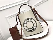 Burberry Small Logo Graphic Cotton Canvas Peggy Bucket Bag  - 21 x 16.5 x 25cm - 2