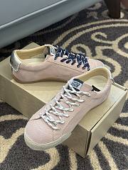 Golden Goose True-Star in pink suede with white star and platinum heel tab - 6
