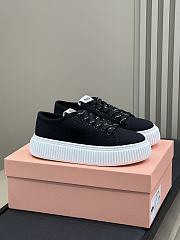 Miu Miu Colonial Denim Sneakers With Logo - 2