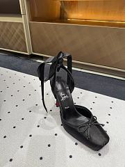 Christian Louboutin Cassia Lace Up 100mm Strappy Pumps Crepe Satin - 5