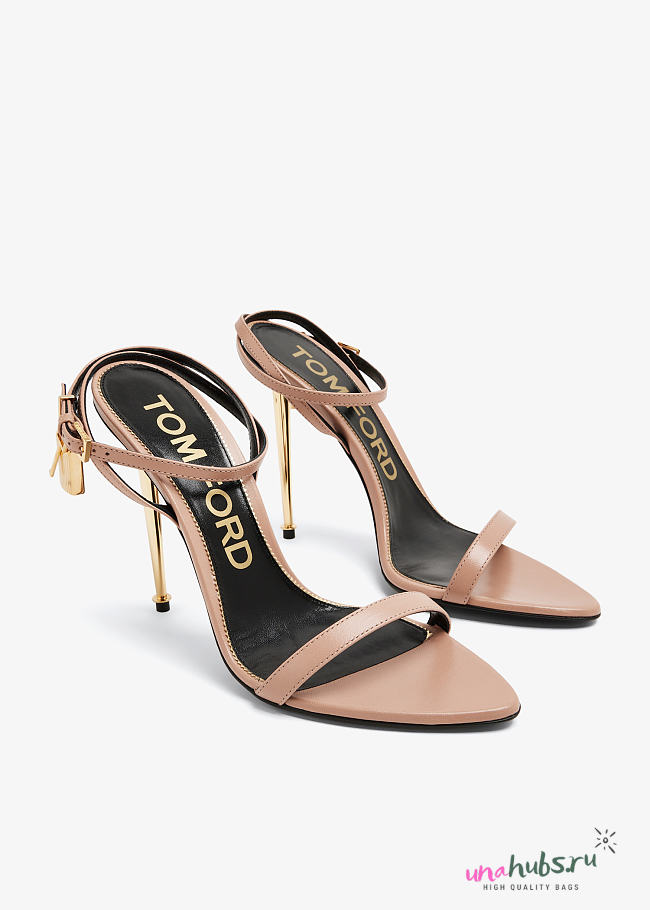Tom Ford Padlock naked sandals 10.5cm - 1