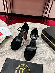Chrisitian Louboutin Sandaloo 130 mm Strappy sandals Black Suede leather - 5