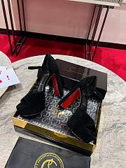 Chrisitian Louboutin Sandaloo 130 mm Strappy sandals Black Suede leather - 6