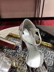 	 Chrisitian Louboutin Sandaloo 130 mm Sandals Silver Sequins - 3