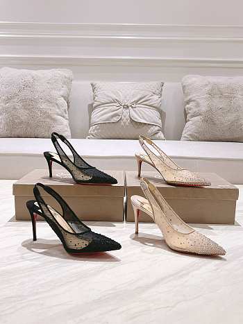 Christian Louboutin Follies Strass Sling 10cm