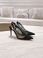 Christian Louboutin Follies Strass Sling 10cm - 2
