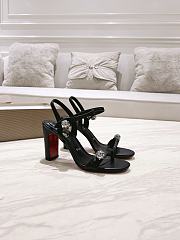 CHRISTIAN LOUBOUTIN Atmospheria 85mm embellished leather sandals - 1