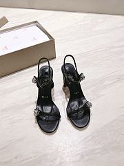 CHRISTIAN LOUBOUTIN Atmospheria 85mm embellished leather sandals - 6