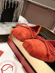 Christian Louboutin Ballerina Flats Suede Red - 4
