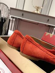 Christian Louboutin Ballerina Flats Suede Red - 3