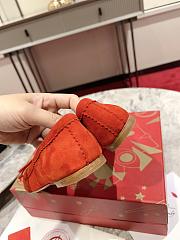 Christian Louboutin Ballerina Flats Suede Red - 2
