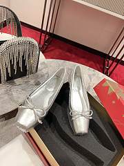 Christian Louboutin Ballerina Flats Silver Leather - 1
