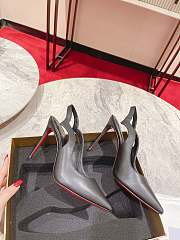 Christian Louboutin Hot Chick Leather Red Sole Slingback Pumps 11cm - 4