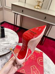 Christian Louboutin Hot Chick Pink Patent Leather Red Sole Slingback Pumps 11cm - 2
