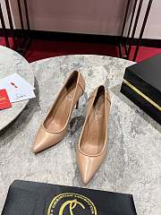 Christian Louboutin Sporty Kate 100 beige leather pumps - 6
