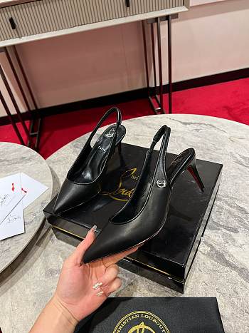 Christian Louboutin Sporty Kate Sling Black 85mm