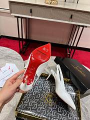 	 Christian Louboutin Sporty Kate Sling White 85mm - 3