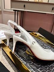 	 Christian Louboutin Sporty Kate Sling White 85mm - 2