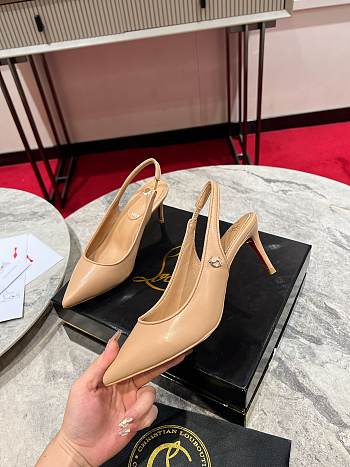 	 Christian Louboutin Sporty Kate Sling Beige 85mm
