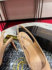 	 Christian Louboutin Sporty Kate Sling Beige 85mm - 4
