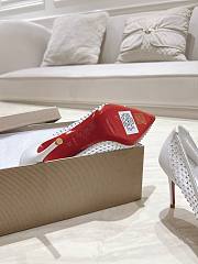 	 Christian Louboutin Apostropha Mesh Strass 80 White Mesh - 6