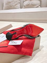 	 Christian Louboutin Queenissima Embellished Red Sole Slingback Pumps In Black - 3