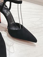 Christian Louboutin Condora Riviera Black Suede 100 Pumps - 6