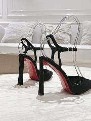 Christian Louboutin Condora Riviera Black Suede 100 Pumps - 5