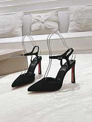 Christian Louboutin Condora Riviera Black Suede 100 Pumps - 4