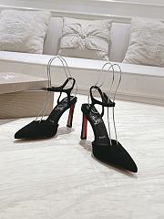 Christian Louboutin Condora Riviera Black Suede 100 Pumps - 3