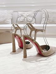 	 Christian Louboutin Condora Riviera Nude Suede 100 Pumps - 5