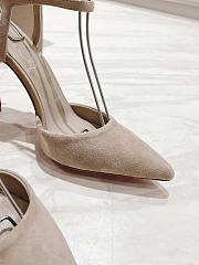	 Christian Louboutin Condora Riviera Nude Suede 100 Pumps - 3