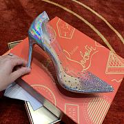 Christian Louboutin Degrastrass 100 PVC and leather pumps in multicoloured - 6