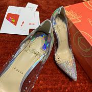 Christian Louboutin Degrastrass 100 PVC and leather pumps in multicoloured - 5
