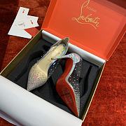 Christian Louboutin Degrastrass 100 PVC and leather pumps in multicoloured - 4