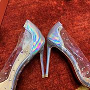 Christian Louboutin Degrastrass 100 PVC and leather pumps in multicoloured - 2