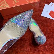 	 Christian Louboutin Degrastrass 100 PVC and sequins pumps in multicoloured - 5