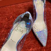 	 Christian Louboutin Degrastrass 100 PVC and sequins pumps in multicoloured - 2